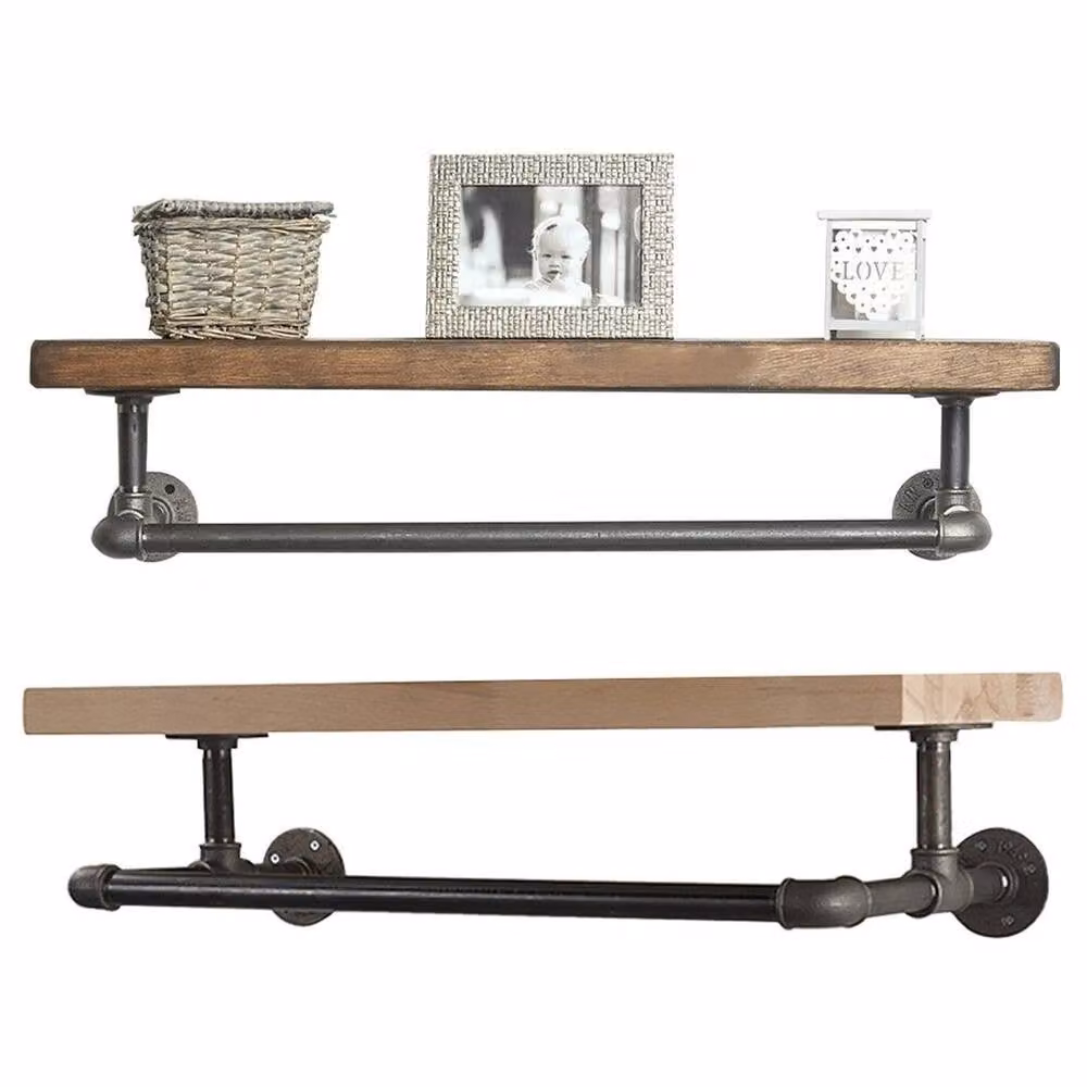 FORGEVIO Industrial Pipe Clothing Rack, Black, Width: 125 cm – 3