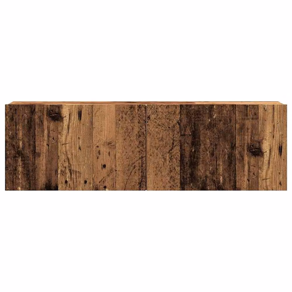 Berkfield Home Wall Mounted TV Cabinet in Old Wood Brown, W/D/H: 100 x 30 x 30 cm – 4