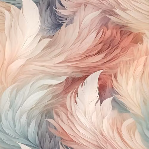 Muriva Multicolour Abstract Plumes and Feathers Wallpaper