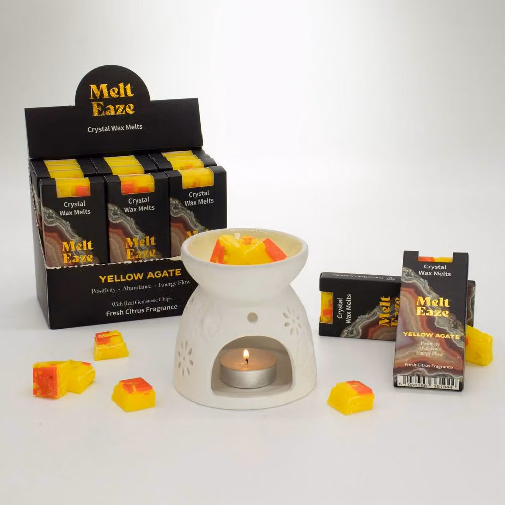 Serenityy MeltEaze Wax Melts, Fresh Citrus Scent, Yellow and Orange, 50g – 5