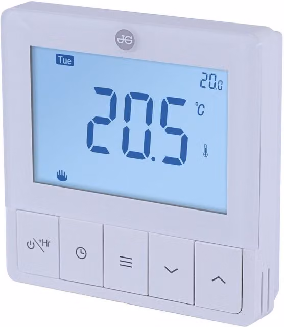 John Guest Speedfit White RF Programmable Underfloor Heating Thermostat with App and Voice Control