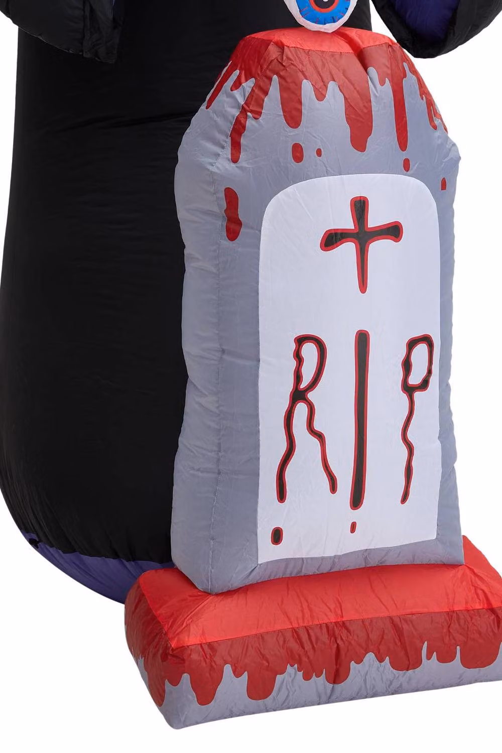 ExtraStar 8.9ft Halloween Inflatable Grim Reaper Decoration with LED Lights in Black and Multicolour – 3