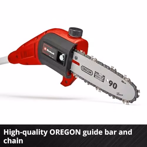 Einhell 18V PXC Cordless Telescopic Pole Saw and Long Reach Pruner in Black and Red – 3