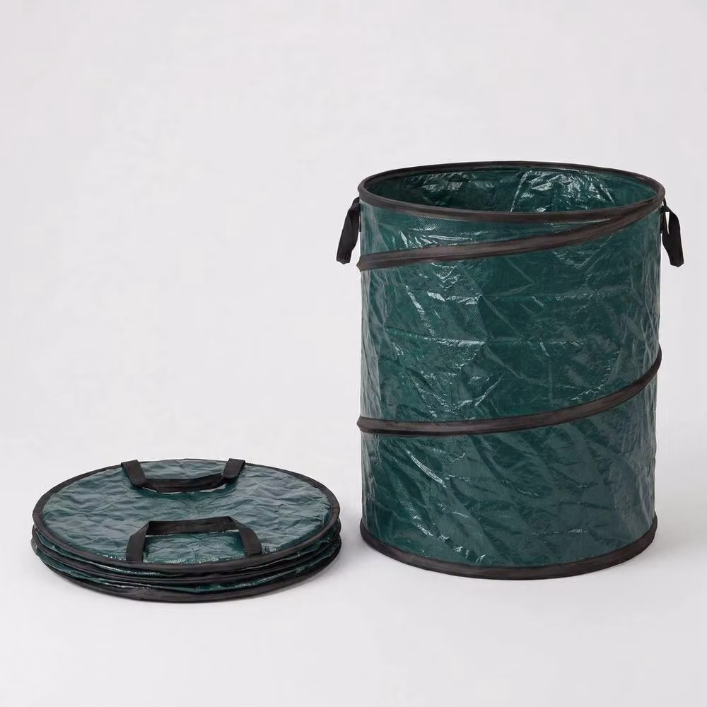 Havendro Heavy Duty Foldable Yard Waste Bag for Garden Leaf Cleaning and Storage, Green – 3