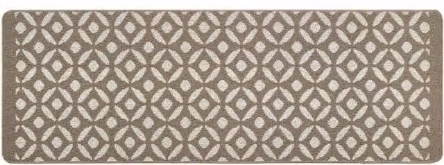 My Mat Crescent Stone Stain Resistant Machine Washable Rectangular Mat in Beige and Sand, W: 50 cm, D: 80 cm