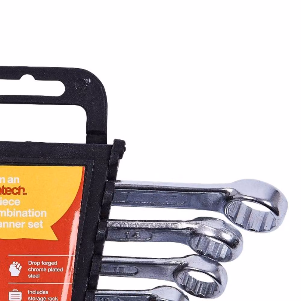 Amtech 5-Piece Steel Combination Spanner Set in Silver and Multicolour – 2