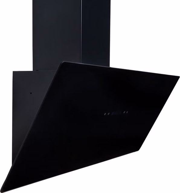 SIA Black Angled Cooker Hood Kitchen Extractor Fan TAG90BL