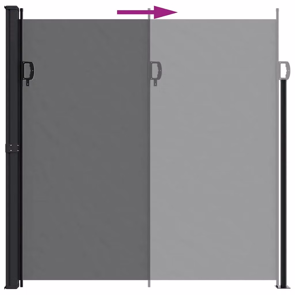 Berkfield Home Retractable Side Awning in Anthracite, W/H: 500 x 200 cm – 3