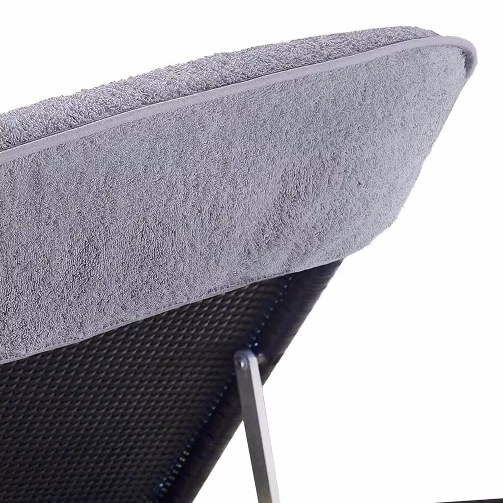 Berkfield Home Grey Quick-Drying Fluffy Beach Towels, 2 Pack, W: 75 cm, L: 200 cm – 2