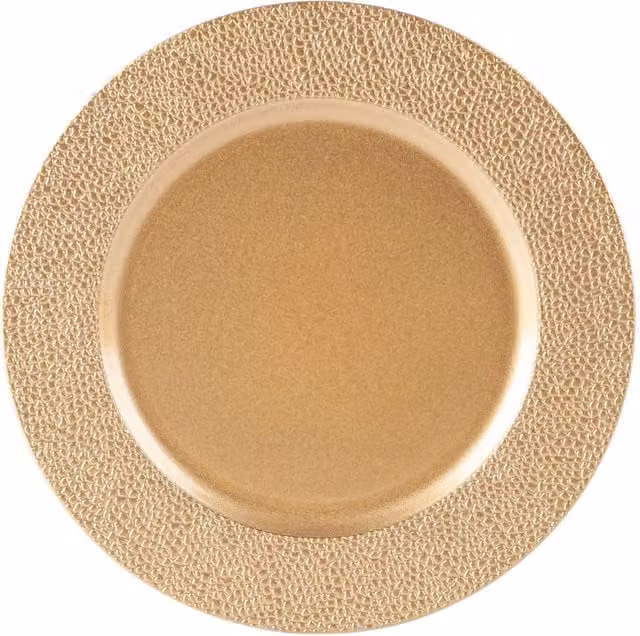 Argon Tableware Hammered Charger Plate Gold Diameter: 33 cm – 1