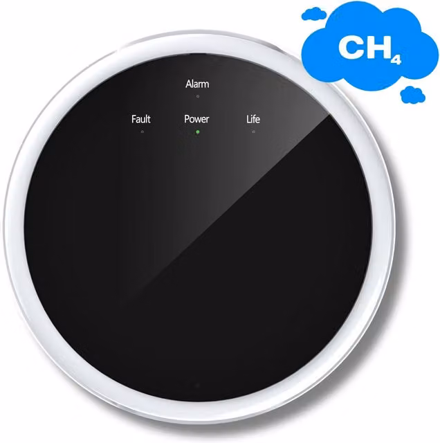 HESTIA Wireless Gas Detector for Methane (Natural Gas) and LPG, White