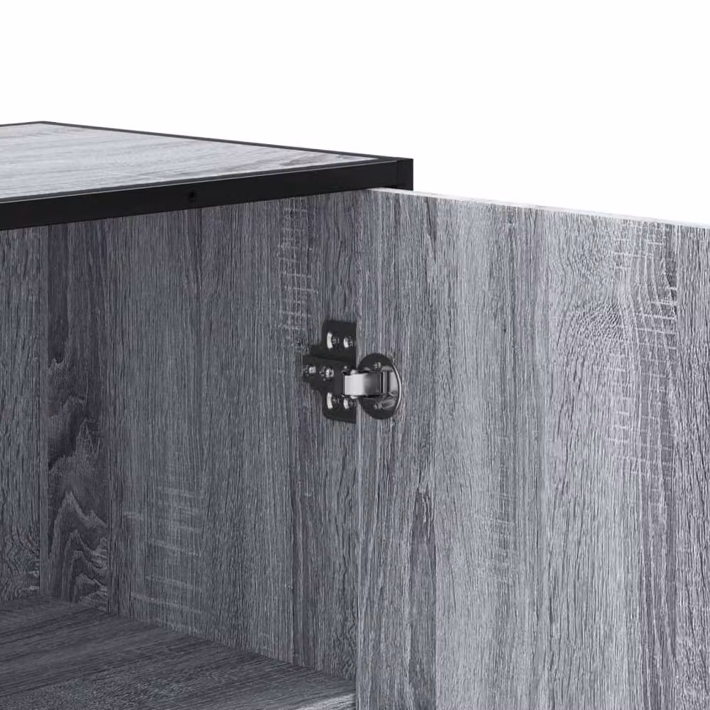 Berkfield Home Grey Sonoma Highboard in Engineered Wood, W: 68 cm, D: 35 cm, H: 139 cm – 4