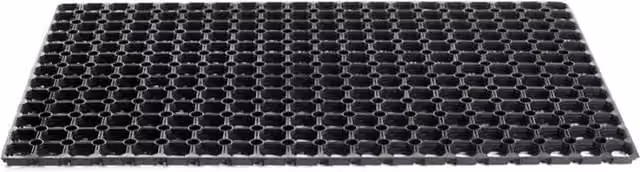 Sentry Bishop Rubber Hollow Mat No 1A Black W: 40.64 cm, D: 60.96 cm