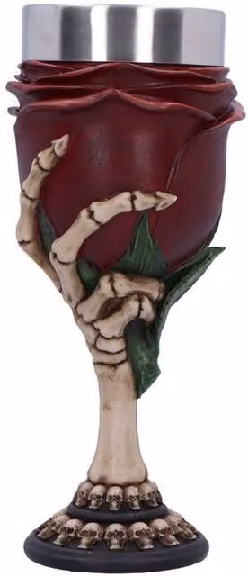 Nemesis Now Rose to the Occasion Red Tumbler Goblet, Height: 20 cm