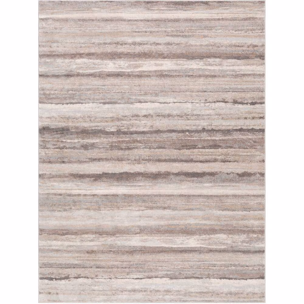 Livabliss Roma Modern Abstract Machine Woven Rug in Grey, Brown and Multicolour, W: 200 cm, D: 275 cm – 2