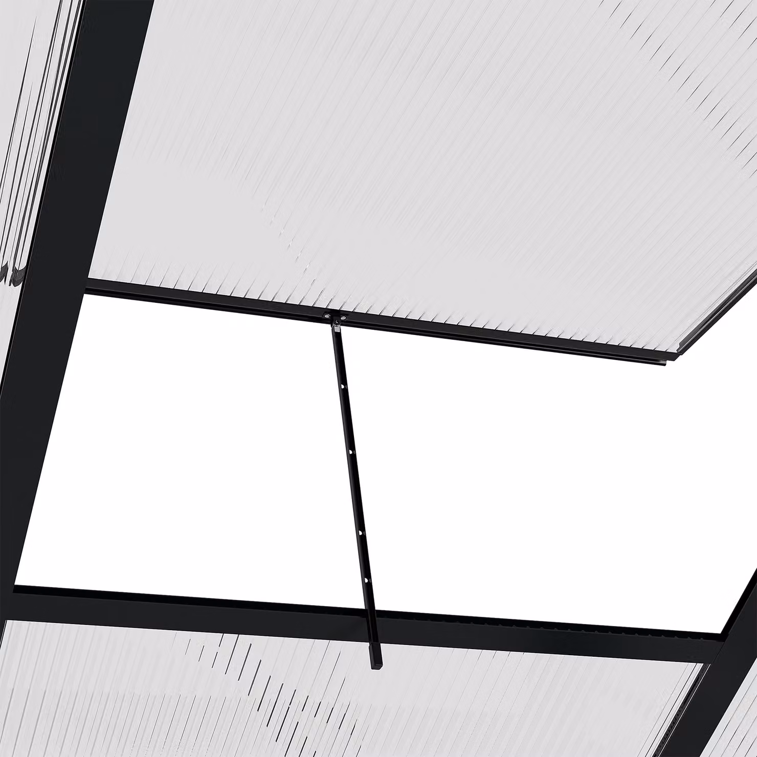 Outsunny Large Walk-In Greenhouse with Transparent Polycarbonate Panels and Aluminium Frame, W/D/H: 182.88 x 190.0 x 201.0 cm – 8