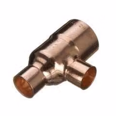 Primaflow Copper End Feed Reducing Tee W/D/H: 22 x 22 x 15 mm