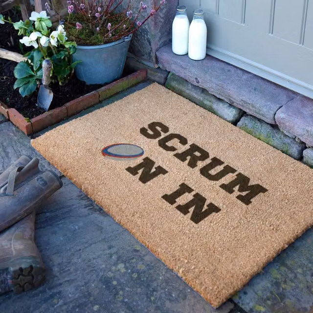 Artsy Mats Scrum On In Doormat, Brown, W: 90 cm, D: 60 cm – 1