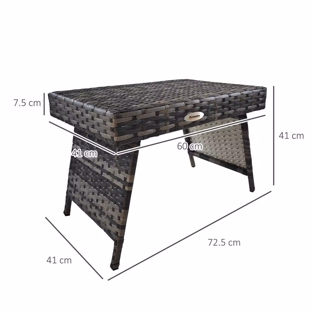 EONLION Grey Foldable Outdoor Coffee Table for Garden – 2