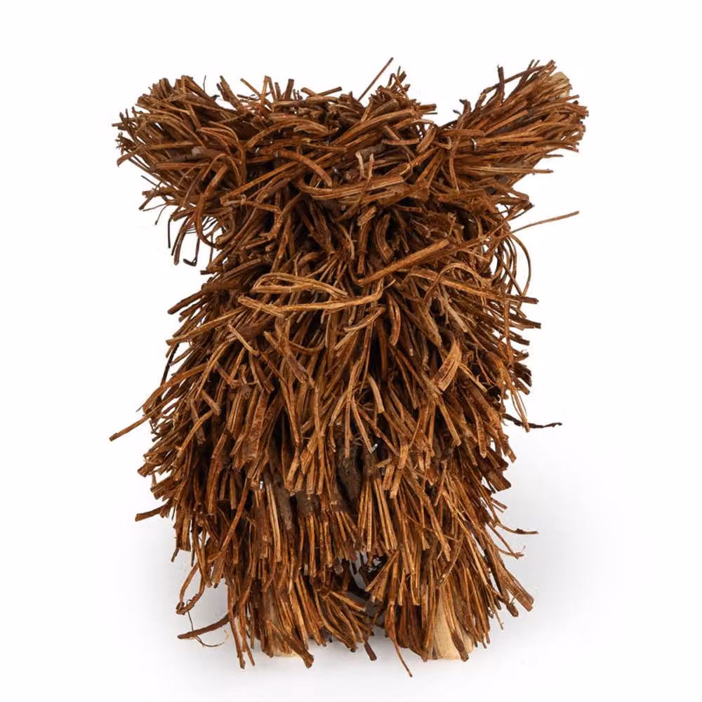 Madison & Mayfair Small Highland Cow Rustic Wood Tabletop Ornament in Brown, W/D/H: 20.0 x 29.0 x 29.0 cm – 4