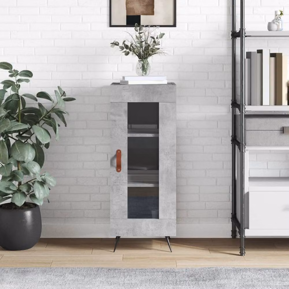 Berkfield Home Sideboard in Grey, W/D/H: 34.5 x 34 x 90 cm – 2