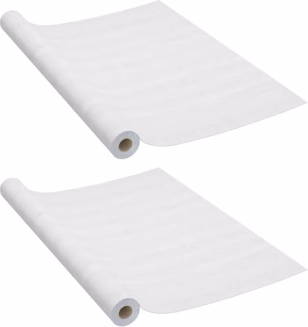Berkfield Home Self-adhesive White Wood PVC Furniture Film, 2 Pack, W: 90 cm x L: 500 cm