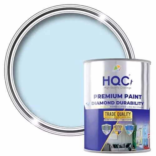 HQC Paints Quick-Drying Weatherproof Wood and Furniture Protection Paint in Blue, 1 l