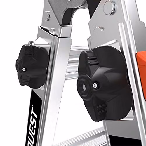 Little Giant Conquest All-Terrain Multi-purpose Ladder, 4 Treads, Silver – 2