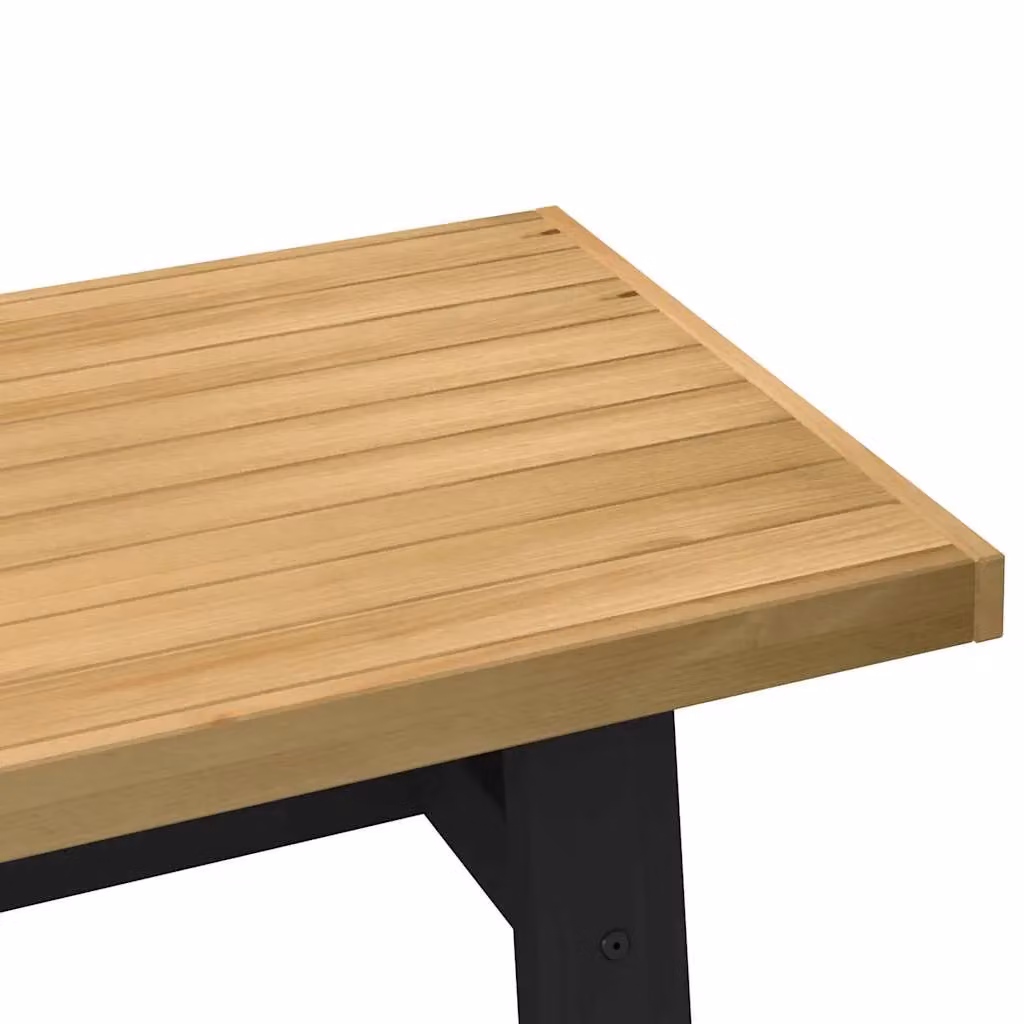 Berkfield Home NOAIN A-Shaped Coffee Table in Brown Solid Pine, W/D/H: 120 x 60 x 40 cm – 4