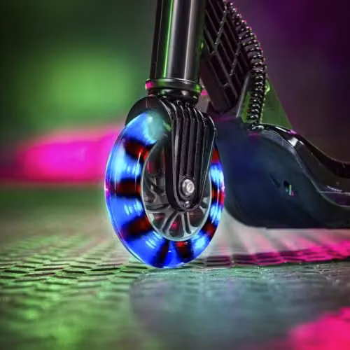 Xootz Foldable Electric Scooter with LED Lights, Black – 3