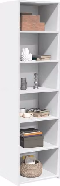 Berkfield Home White Highboard in Matt Engineered Wood, W/D/H: 50 x 41 x 185 cm – 1