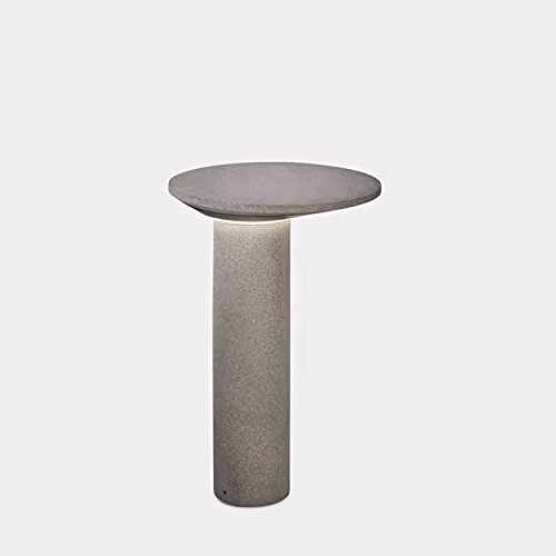 Netlighting Moal Grey Concrete Outdoor LED Bollard, 13.7W, 3000K, IP66, Height: 70.5 cm