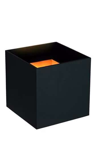 Lucide AXI Square LED Up and Down Bathroom Wall Spotlight in Black with Adjustable Beam Angle and IP54 Rating