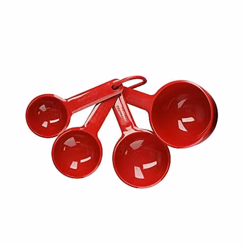 KitchenAid 4pc Nesting Measuring Cup Set with Printed Scale, Red – 1