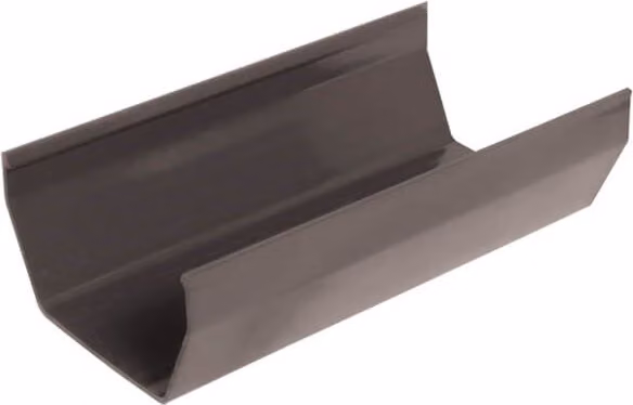 FloPlast Square PVC Gutter in Anthracite Grey, 114mm x 3m