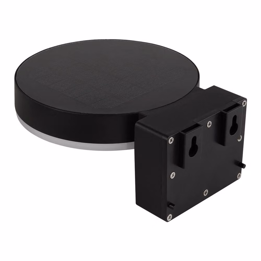 Netlighting Modern Solar Outdoor Wall Lamp in Matt Black with Motion Sensor and 4000K LED IP44 – 3