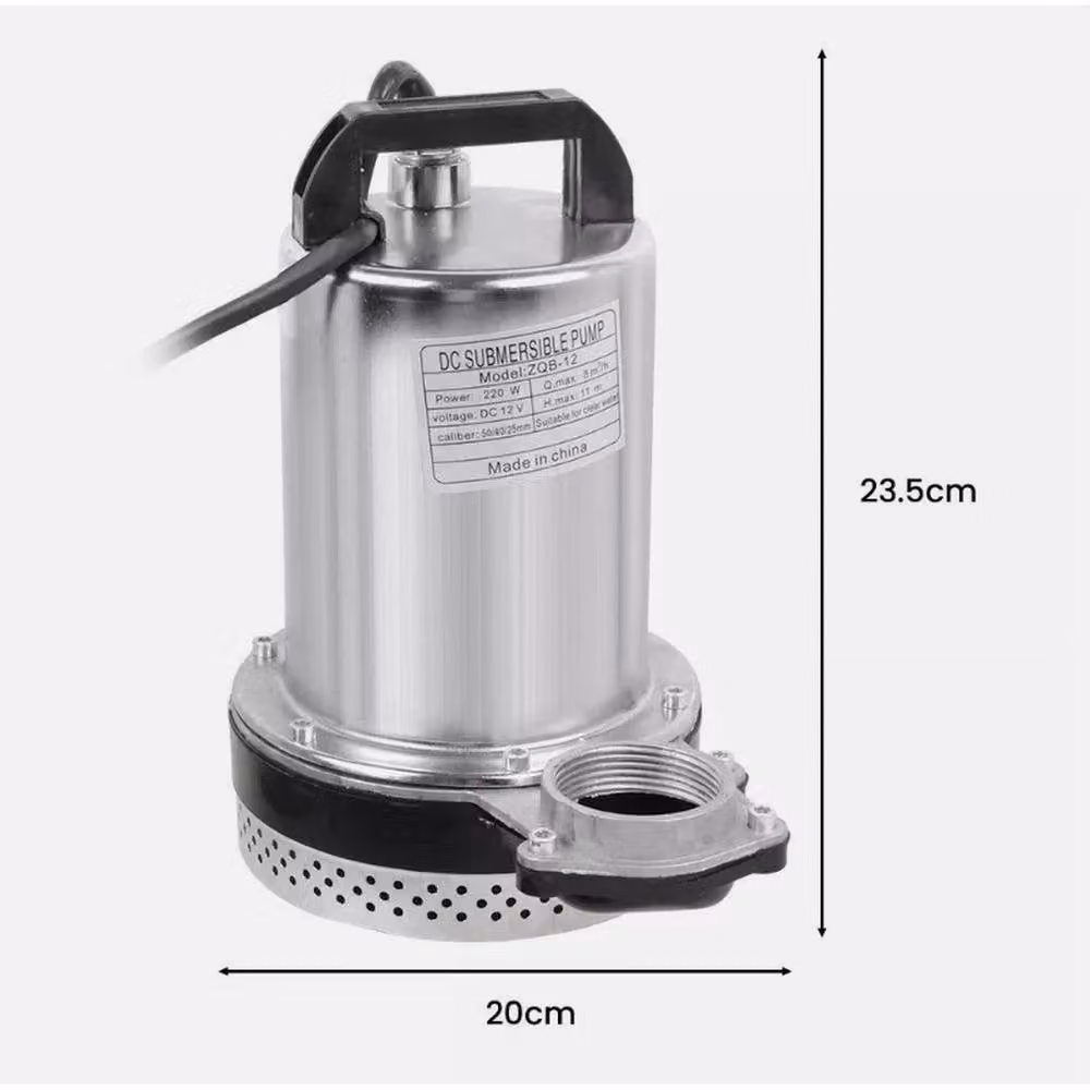 NESTLUNE Garden Pond Submersible Fountain Pump, 8000L/h, 220W, Silver – 2