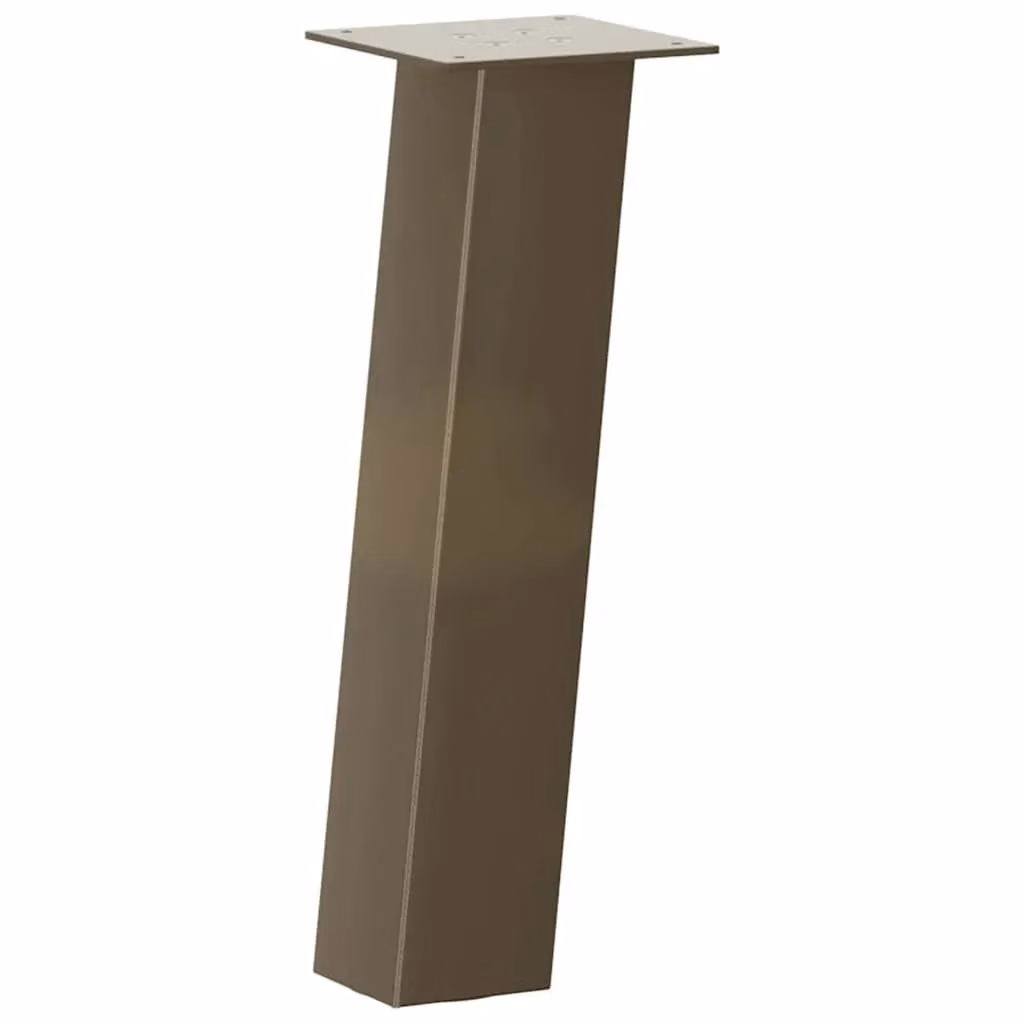 Berkfield Home Coffee Table Legs, 4 Pieces, Brown Steel, Height: 30 cm – 2
