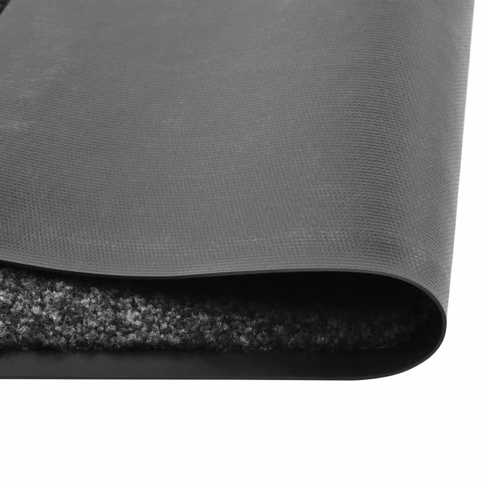 Berkfield Home Washable Non-Slip Black Pliable Doormat W/D/H: 120 x 150 x 0.9 cm – 3