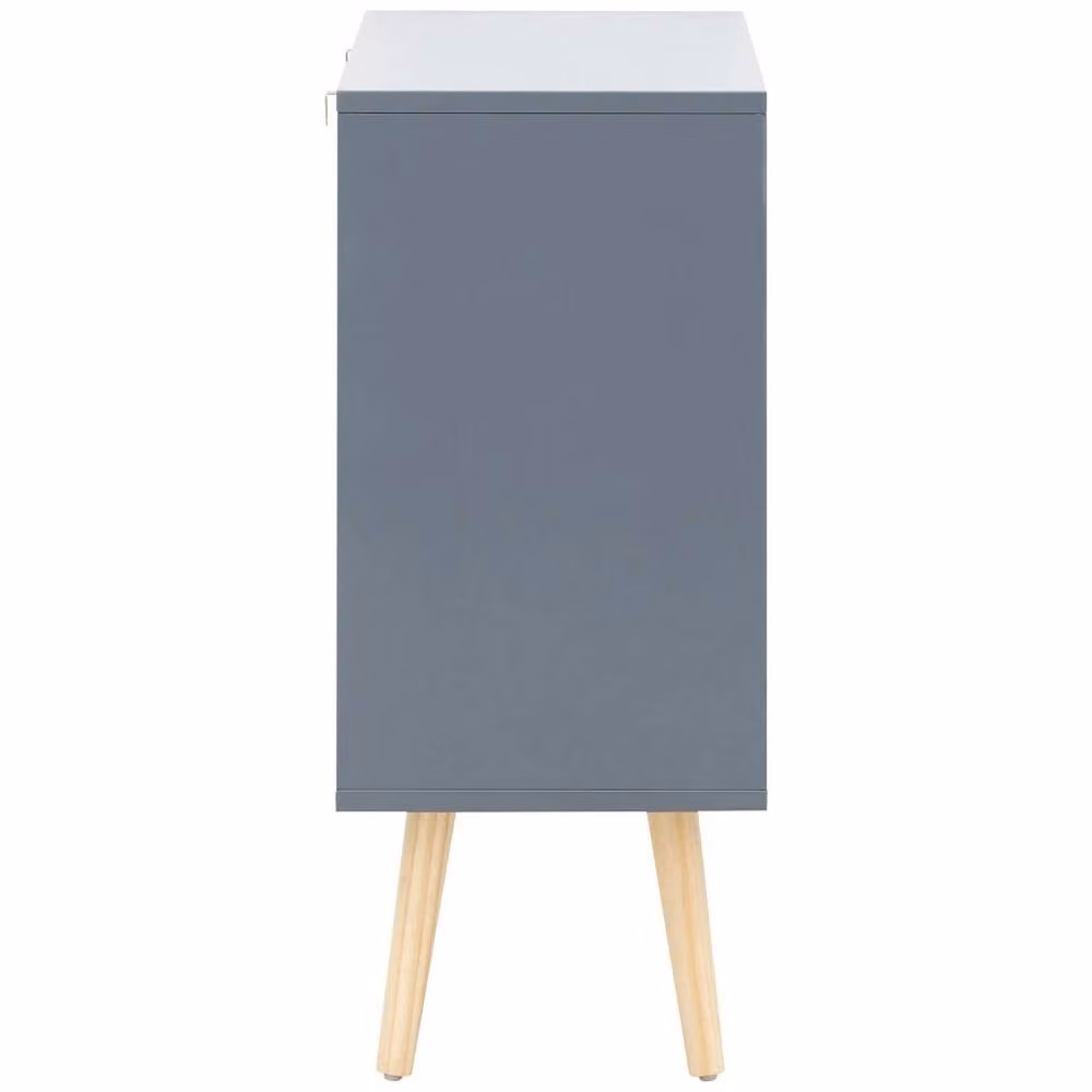 FORGEVIO Scandinavian Style 2 Drawer Bedroom Chest in Dark Grey – 2