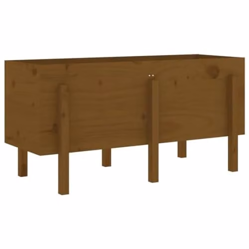 vidaXL Wooden Raised Bed in Brown, W/D/H: 121 x 50 x 57 cm