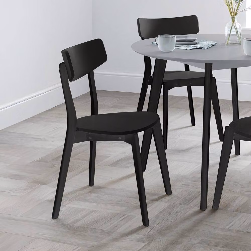 Cheshire Portland Premium Black Dining Chairs - Set of 2 – 3