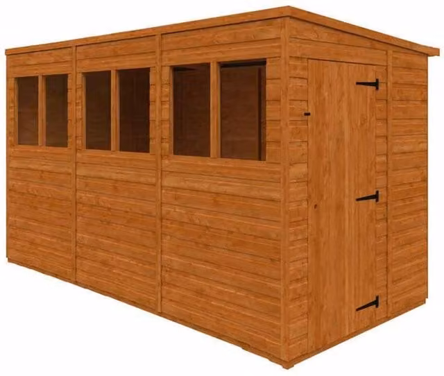 Buttercup Farm 12mm Flex Pent Summerhouse Garden Sunroom in Burnt Orange and Grey – 1