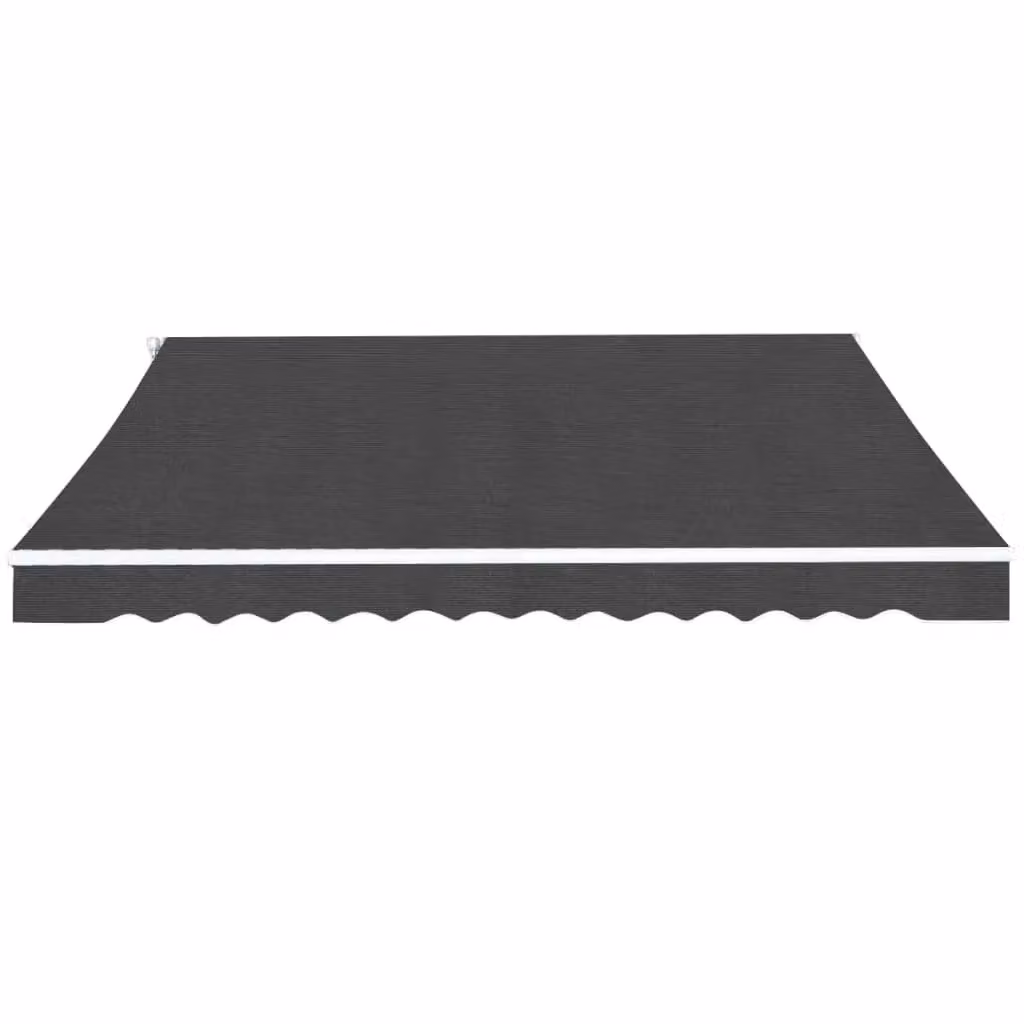 Berkfield Home Manual Operated Folding Awning in Anthracite Black, 400 cm – 2