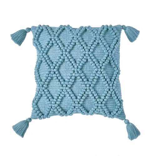 Drift Home Alda Outdoor Filled Square Cushion, Blue, W/D/H: 43 x 43 x 43 cm – 2