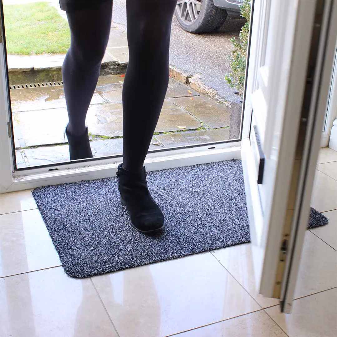 JVL Tanami Machine Washable Non-Slip Barrier Doormat, Anthracite Grey, W: 50 cm, D: 75 cm – 2