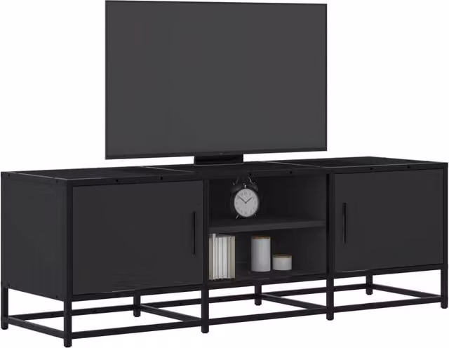 Berkfield Home Industrial TV Cabinet in Black, W/D/H: 120 x 41 x 35 cm