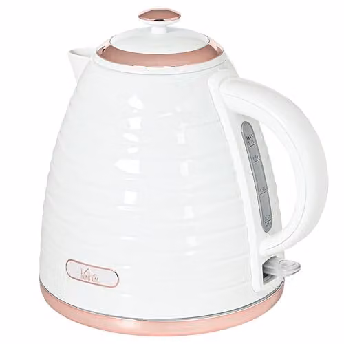 HOMCOM Electric Kettle, 1.7 l, 3 kW, White – 1