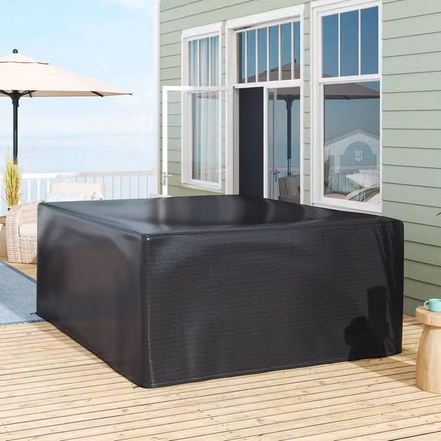 EONLION Black Outdoor Garden Furniture Cover W/D/H: 235 x 190 x 90 cm