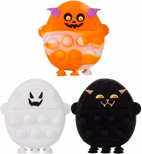 VFM e-Store Halloween Pop It Bubble Sensory Fidget Toys, 4 Pack, Multicolour – 1